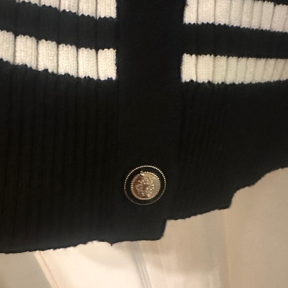 White House Black Market NWT BW Striped Women's Cardigan - Picture 10 of 13